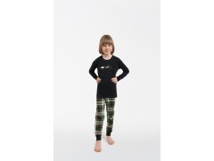 Chlapecké pyžamo Seward, dlouhý rukáv, dlouhé kalhoty - tmavě melanž/potisk 6585981