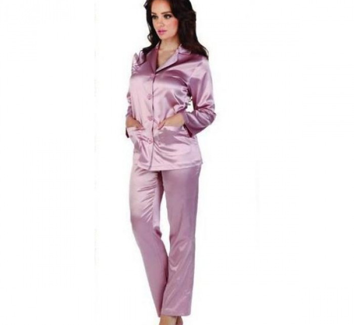 Dámské saténové pyžamo Classic 934 - De Lafense - Dámské oblečení pyžama