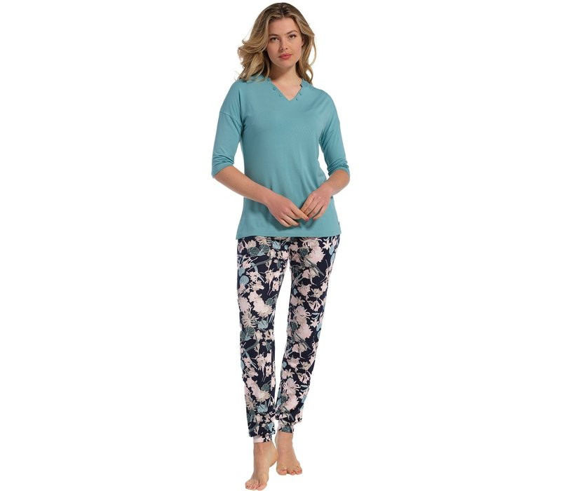 Dámské pyžamo 25231-316-4 tyrkysové - Pastunette - Dámské oblečení pyžama