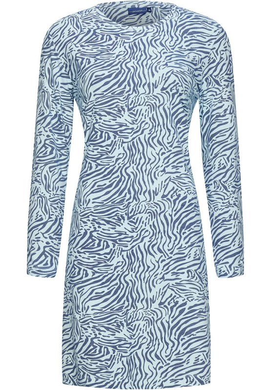 Dámská noční košile 10232-160-2 modrá se vzorem - Pastunette - Dámské oblečení pyžama
