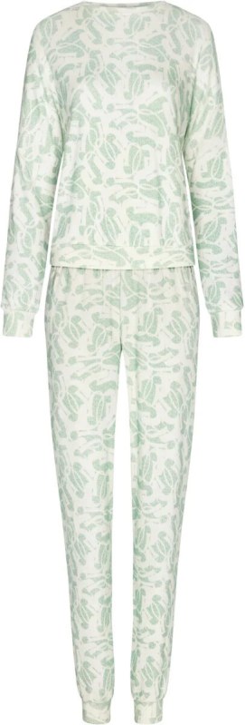 Dámské pyžamo 88232-800-2 zelenobílé - Pastunette - Dámské oblečení pyžama