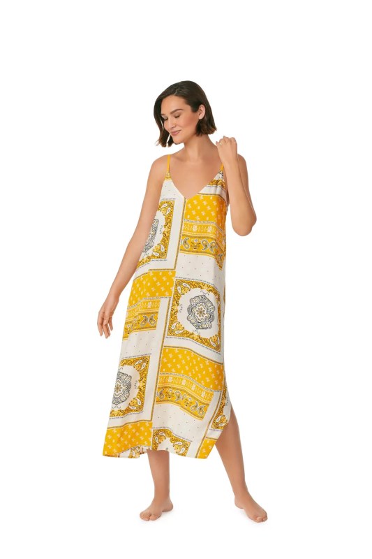 Dámská noční košile YI60015 722 žlutá - DKNY