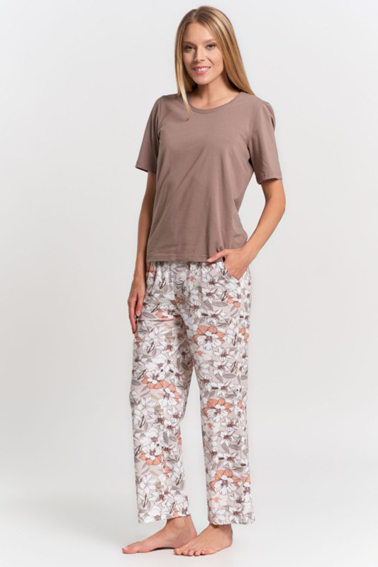 Dámské pyžamo PDD4900-026 béžové - Moraj - Dámské oblečení pyžama