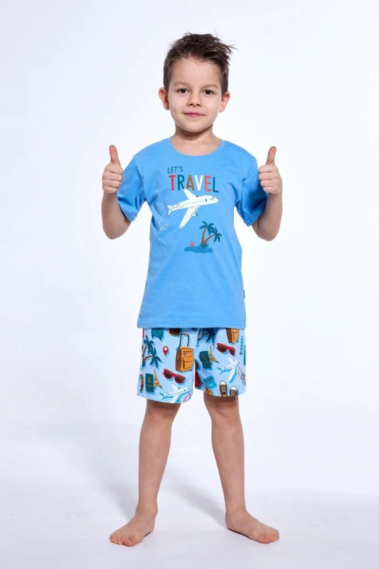 CHLAPECKÉ DĚTSKÉ PYŽAMO KR 789/121 TRAVEL 3 - Dámské oblečení pyžama