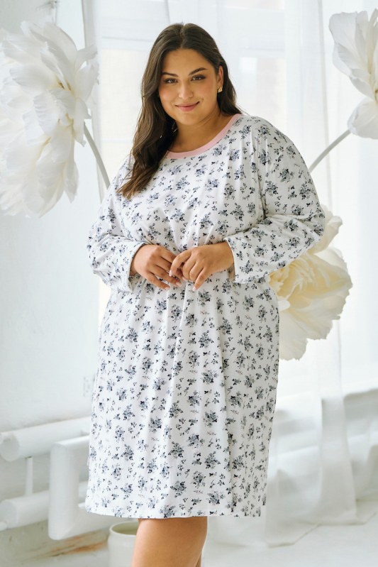3467 MARTINA NOČNÍ KOŠILE 2XL-4XL - Dámské oblečení pyžama