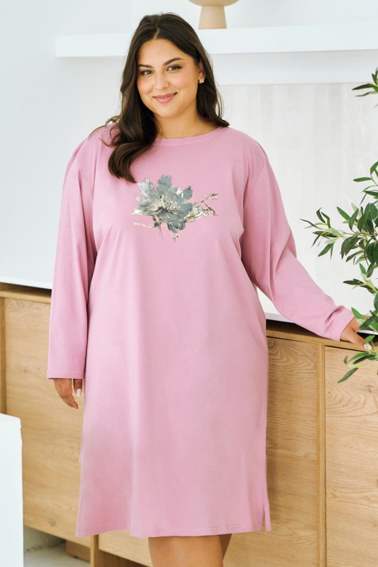 3473 NOČNÍ KOŠILE PATRICIA 4XL-6XL - Dámské oblečení pyžama