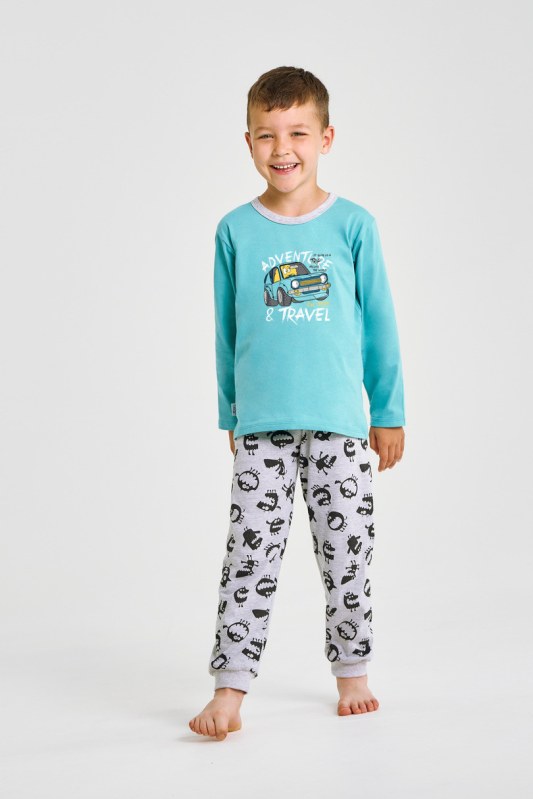 3495 CHLAPECKÉ DLOUHÉ PYŽAMO BENN 86-116 - Dámské oblečení pyžama