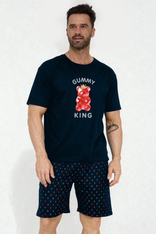 PÁNSKÉ PYŽAMO KR 326/205 GUMOVÝ KRÁL - Dámské oblečení pyžama