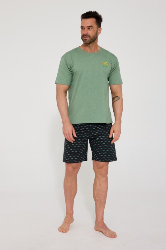 PÁNSKÉ PYŽAMO KR 326/202 KROKODÝLI 2 - Dámské oblečení pyžama