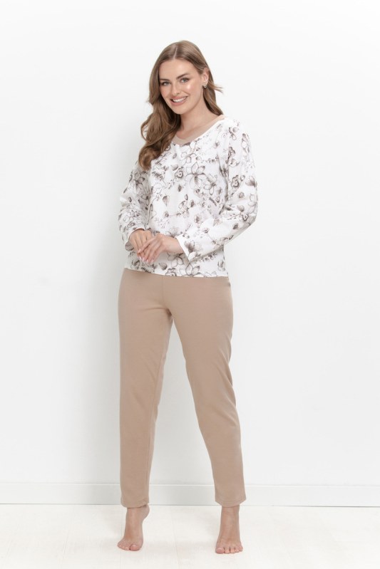 3630 DÁMSKÉ DLOUHÉ PYŽAMO SELMIA M–XL