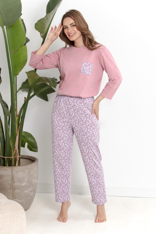 3629 DÁMSKÉ DLOUHÉ PYŽAMO AGNESSA S–XL