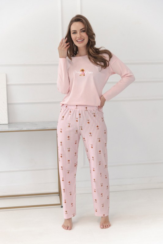 3623 DÁMSKÉ DLOUHÉ PYŽAMO NOLA S–XL