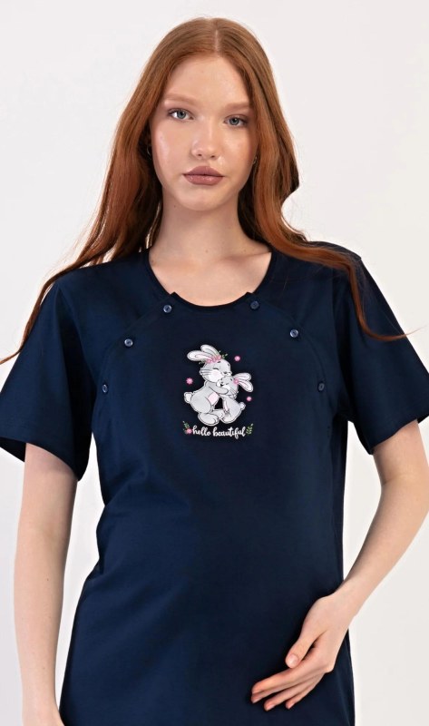 Dámská noční košile mateřská Zajíčci