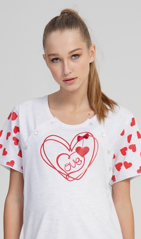 Dámská noční košile mateřská Love - Dámské oblečení pyžama