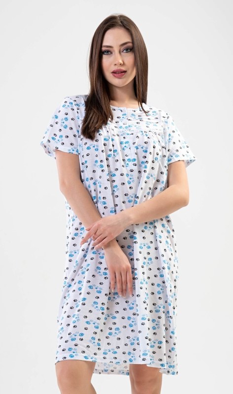 Dámská noční košile s krátkým rukávem Monika - Dámské oblečení pyžama