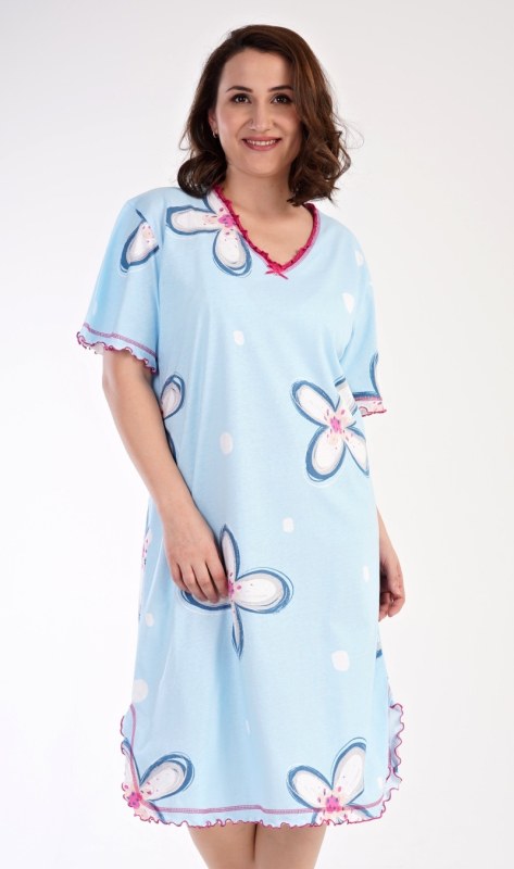 Dámská noční košile s krátkým rukávem Veronika - Dámské oblečení pyžama