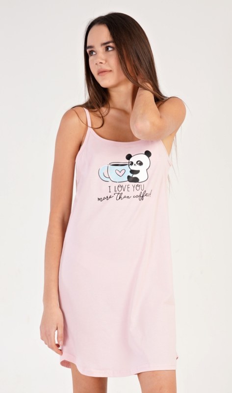 Dámská noční košile na ramínka Coffee - Dámské oblečení pyžama