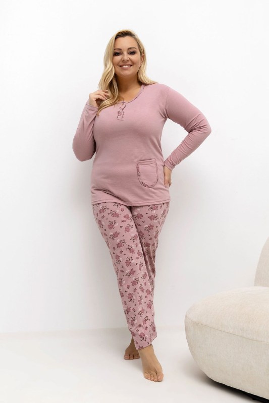 Pohodlná pyžama pro plnoštíhlé model 221193 Forever Pink