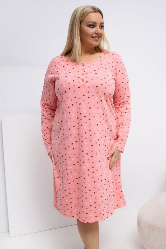 Noční košile plus size model 223301 Forever Pink