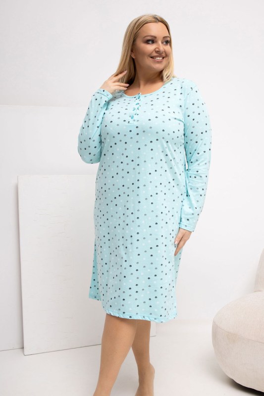 Noční košile plus size model 223302 Forever Pink