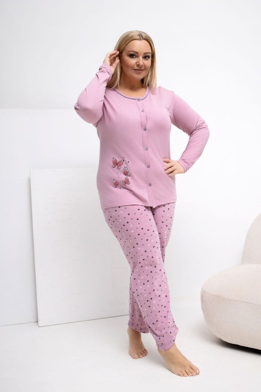 Pohodlná pyžama pro plnoštíhlé model 223304 Forever Pink