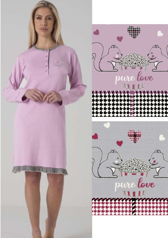 Dámská noční košile Karelpiu KF5058 - Dámské oblečení pyžama
