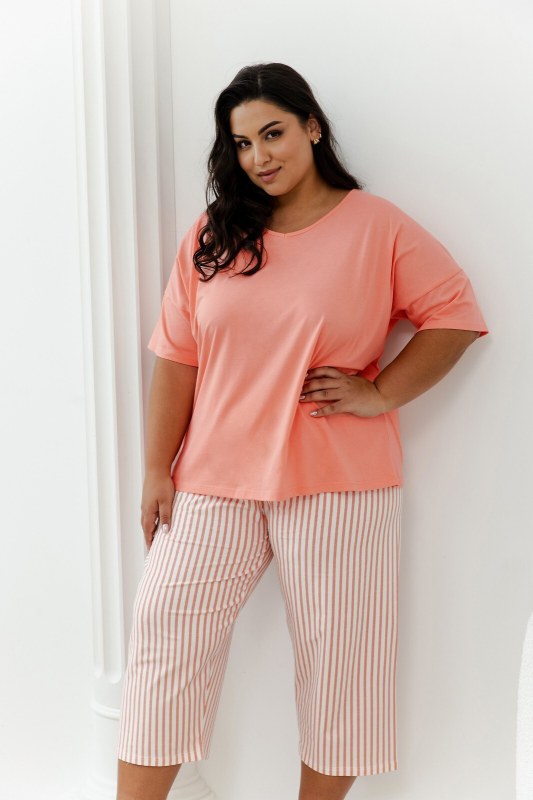 Pyžamo Taro Eloise 3375 cr/r 2XL-3XL W25 dámské Pyžamo Taro Eloise 3375 cr/r 2XL-3XL W25 dámské - Dámské oblečení pyžama