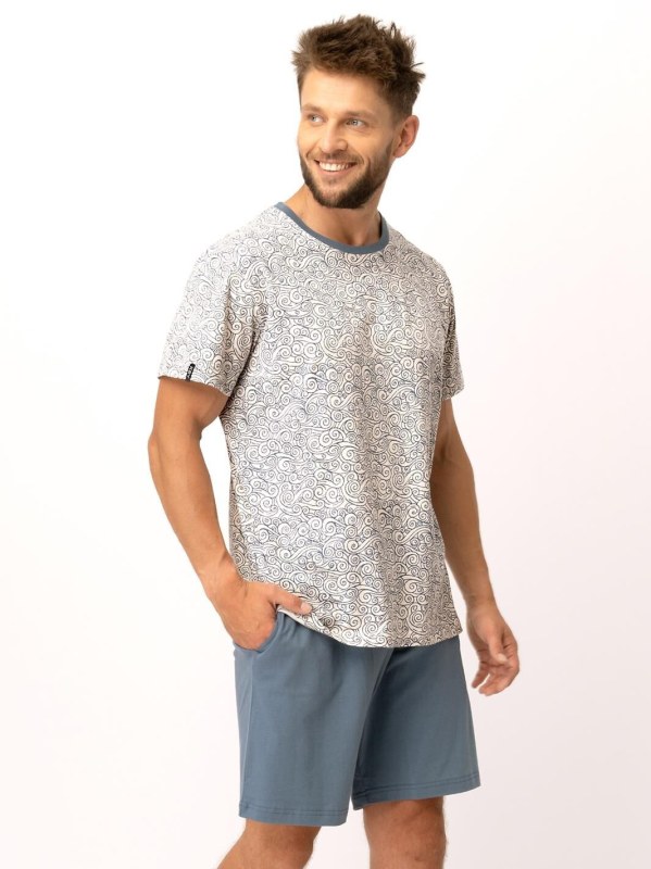 Pyžamo Key MNS 748 A25 kr/sr 3XL Pyžamo Key MNS 748 A25 kr/sr 3XL - Dámské oblečení pyžama