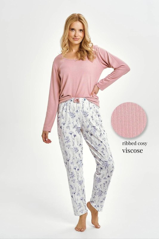 Taro 3456 Caroline long/r M-XL Z25/26 dámské pyžamo - Dámské oblečení pyžama