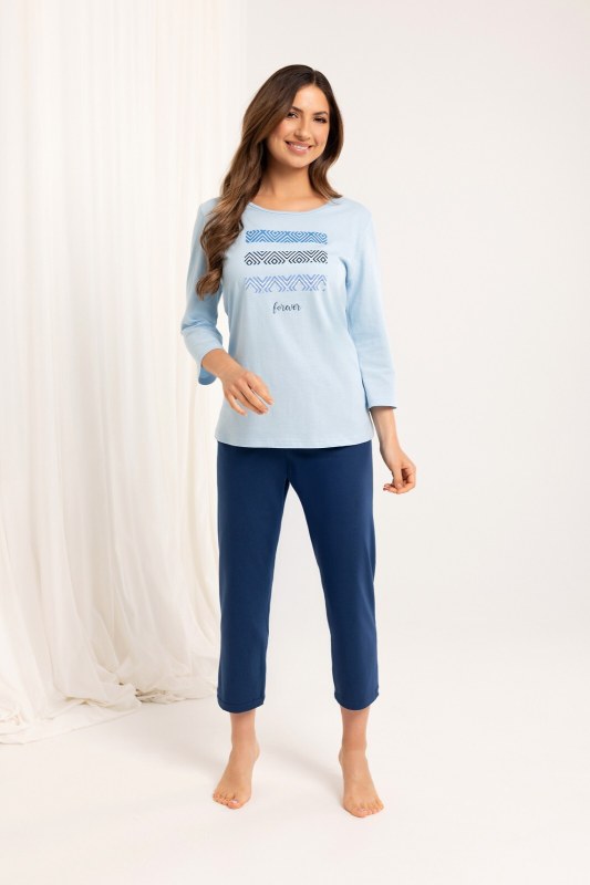 Dámské pyžamo Regina 709 v plné délce 2XL-3XL Z25/26