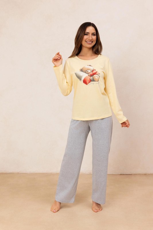 Pyžamo Regina 728 long/r 2XL Z25/26 dámské - Dámské oblečení pyžama