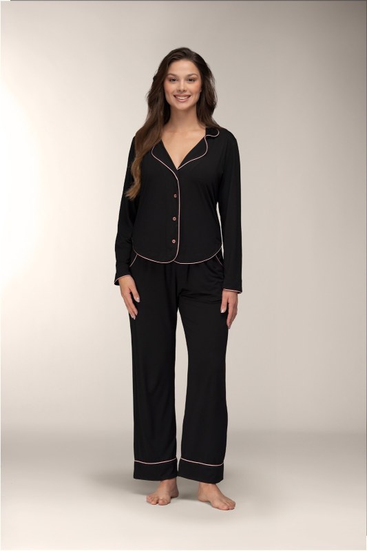 Mademoiselle Sommeil CC0154 Midnight Ease pyžamo délka/r S-XL pruhované
