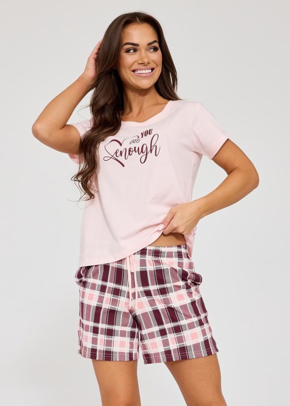 Pyžamo Cornette 880/332 Enough kr/r S-2XL - Dámské oblečení pyžama