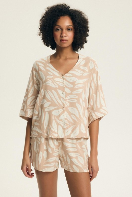 Henderson Dámské 43688 Dextra 3/4 S-3XL rozepínací pyžamo - Dámské oblečení pyžama