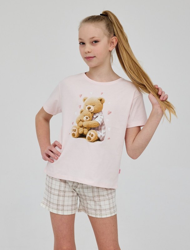 Pyžamo Cornette Young Girl 872/115 Hug Me kr/r 134-164 - Dámské oblečení pyžama
