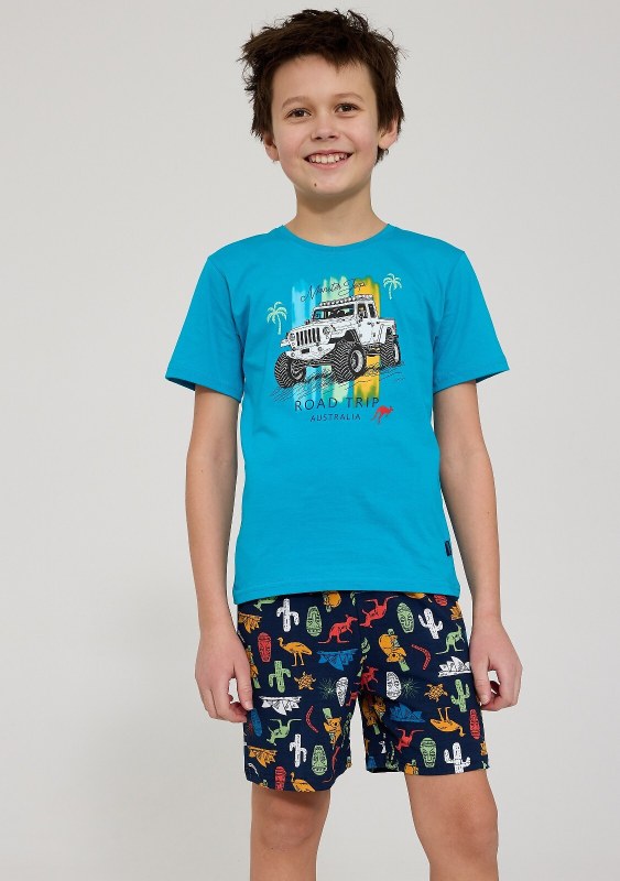 Pyžamo Cornette Young Boy 790/123 Road Trip kr/r 134-164 - Dámské oblečení pyžama