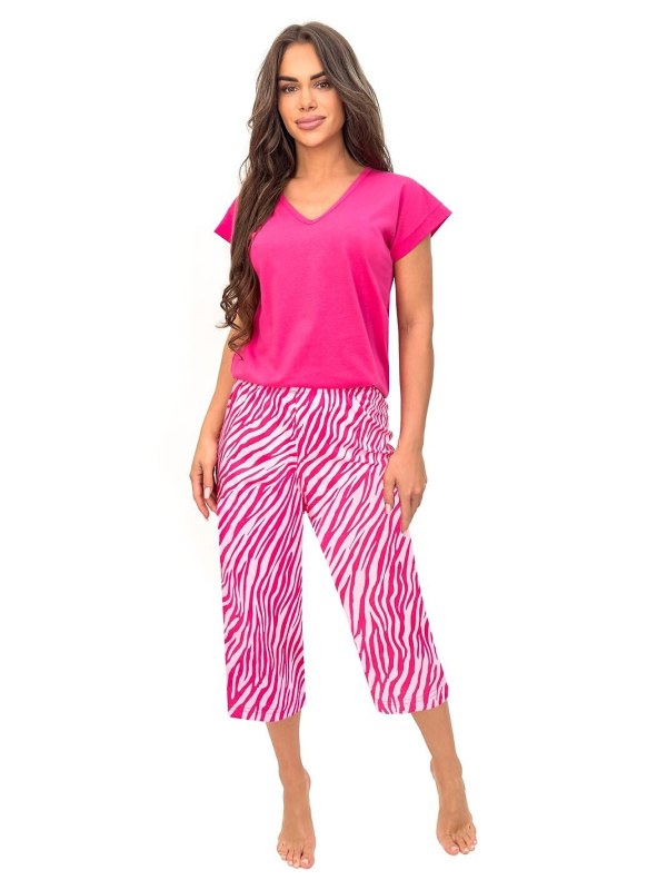 Pyžamo Donna Zebra v&nbsp;plné délce S-2XL - Dámské oblečení pyžama