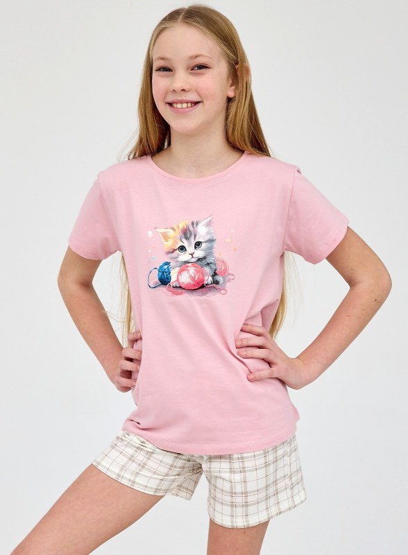 Pyžamo Cornette Young Girl 788/122 Kitty 2 kr/r 134-164 - Dámské oblečení pyžama