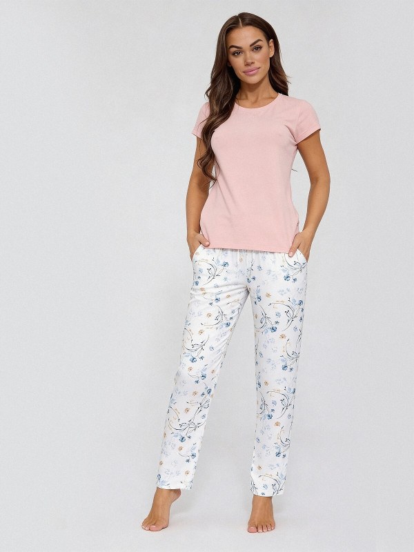 Pyžamové kalhoty Cornette 690/55 S-2XL - Dámské oblečení pyžama