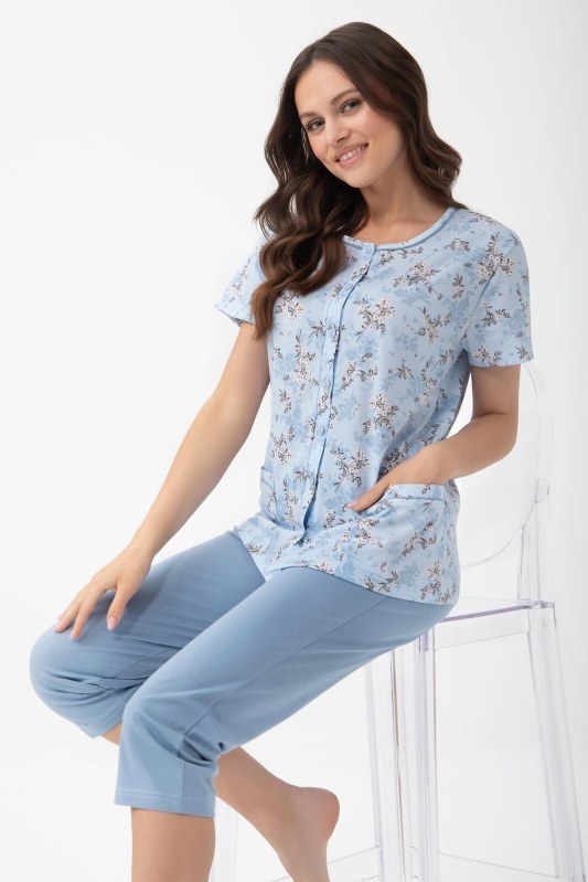 Pyžamo Luna 1304 kr/r M-XL L26 rozepínací