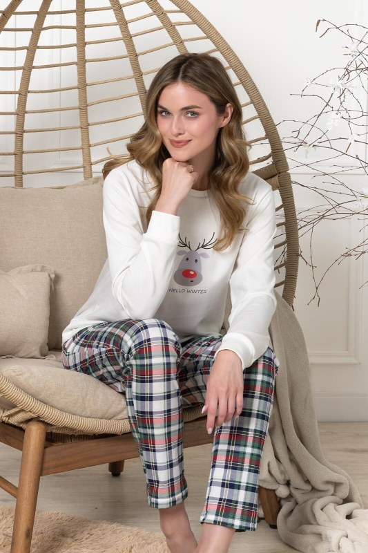 Pyžamo Leveza 1806 Weronika, dlouhé rukávy, velikosti S–XL