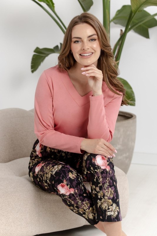 Pyžamo Taro 3614 Maribel, dlouhé rukávy, velikosti M–XL, Z26/27 - Dámské oblečení pyžama