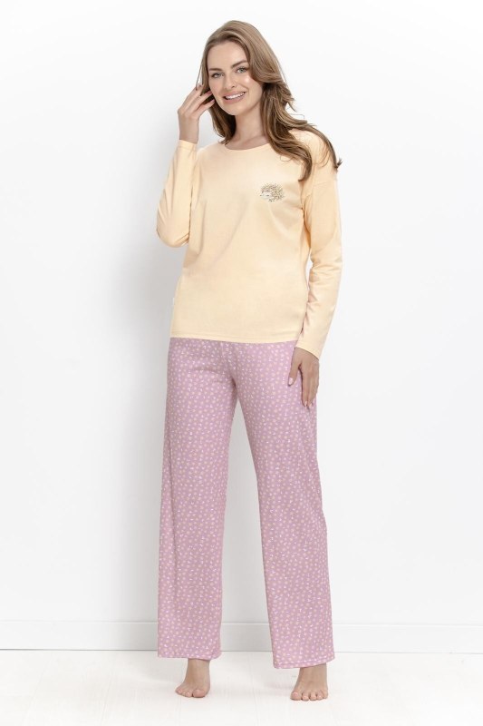Pyžamo Taro 3617 Marigold, dlouhé rukávy, velikosti S–XL, Z26/27 - Dámské oblečení pyžama