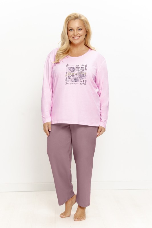 Pyžamo Taro 3657 Solene, dlouhé rukávy, velikosti 2XL–4XL, Z26