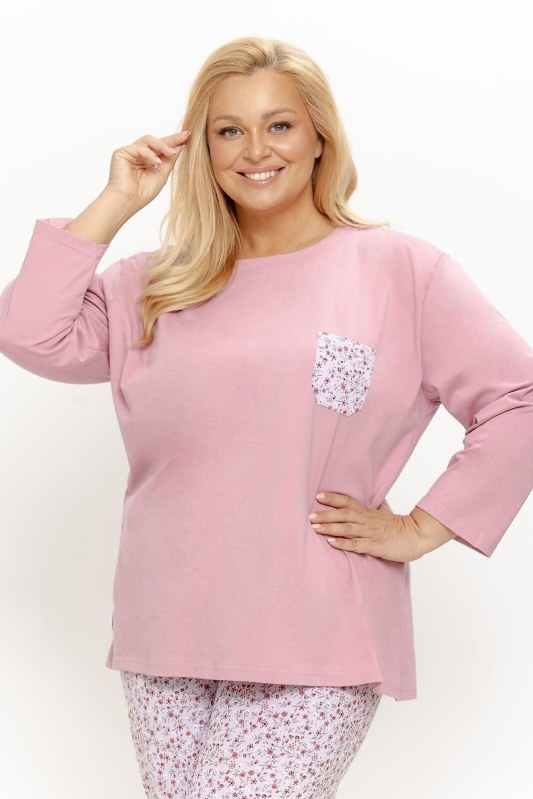 Pyžamo Taro 3656 Agnessa dlouhé rukávy 4XL–6XL Z26