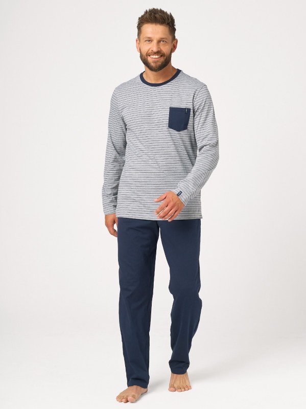 Pyžamo Key MNS 363 B26 dlouhé rukávy, velikosti M–2XL