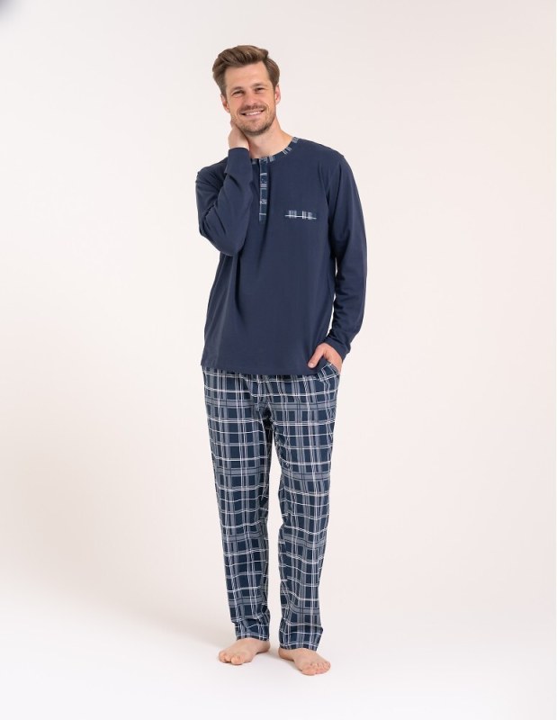 Pyžamo Moraj PDM4600-022 dlouhé rukávy, velikosti M–4XL