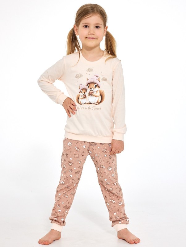 Pyžamo Cornette Kids Girl 594/200 Snack, délka rukávů 86–128