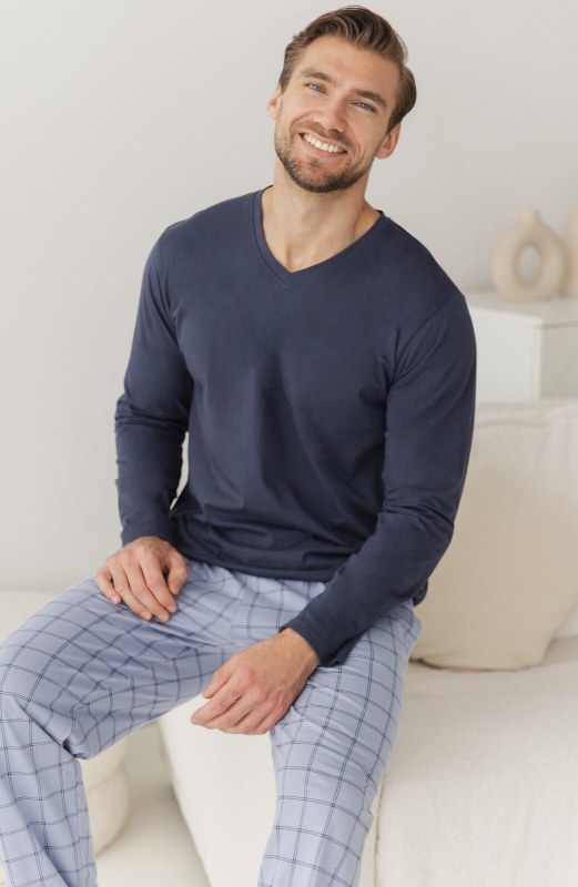 Pyžamo Taro 3670 Dorian, dlouhé rukávy, velikosti 5XL–6XL, Z26 - Dámské oblečení pyžama