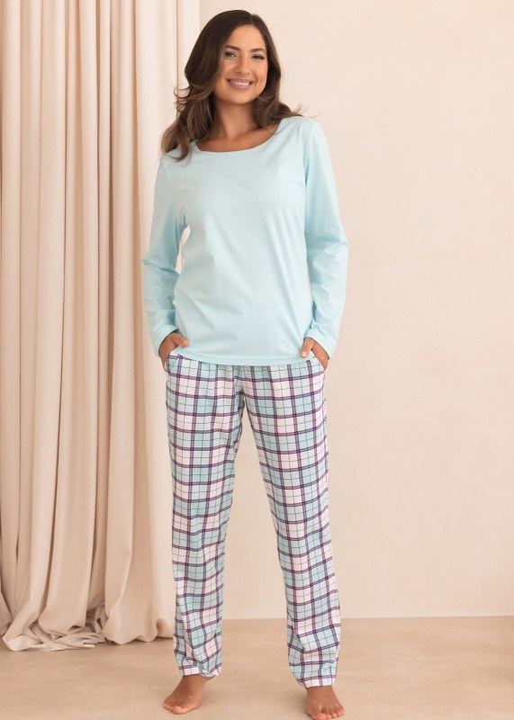 Pyžamo Regina 4028 dlouhé rukávy, velikosti M–2XL, Z26